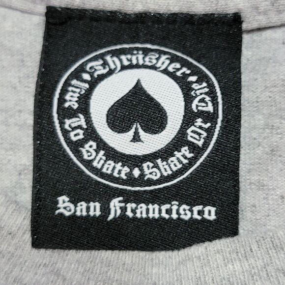 Thrasher Skateboard Magazine SS Grey Unisex Tee - Size Large - Picture 4 of 5